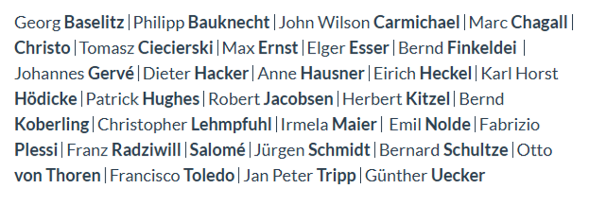 kunstnerliste